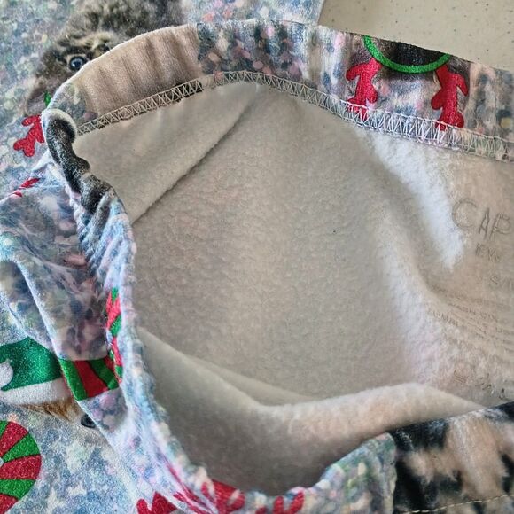 Christmas Dog & Cat Fleece Leggings | Cozy Holiday S/M - Picture 7 of 8